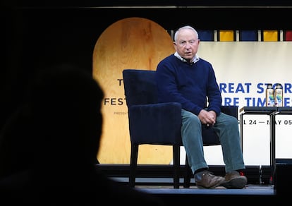 Yvon Chouinard, fundador de Patagonia, durante un acto público en Nueva York en 2019.