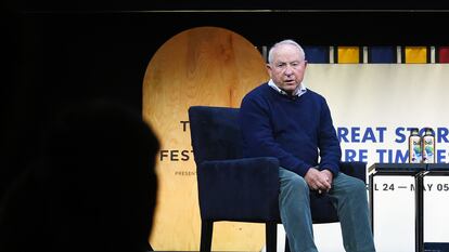 Yvon Chouinard, fundador de Patagonia, durante un acto público en Nueva York en 2019.