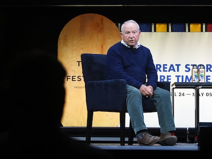 Yvon Chouinard, fundador de Patagonia, durante un acto público en Nueva York en 2019.