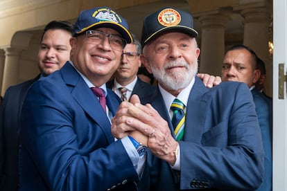 Gustavo Petro y Lula da Silva en Bogotá 2024