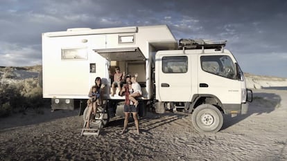 The Spanish family planning to travel the world in a truck.