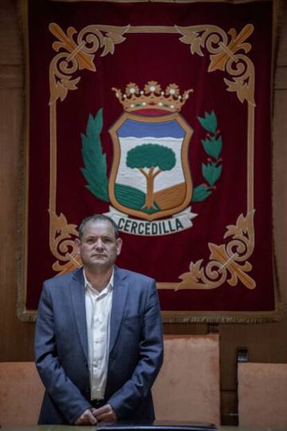Luis Miguel Peña, en el Consistorio de Cercedilla.