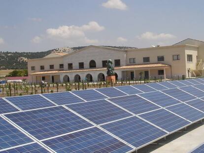 Imagen de una planta fotovoltaica.