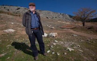 Miguel Caballero, en el paraje Peñón Colorado de Alfacar (Granada).