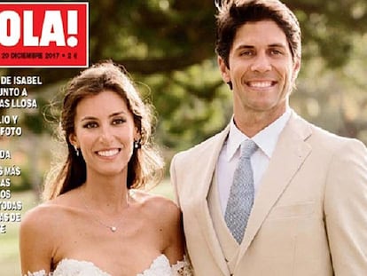 Portada de la exclusiva de &iexcl;Hola!, de la boda de Ana Boyer y Fernando Verdasco.