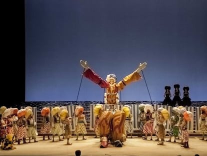 Ensayo del montaje operístico.