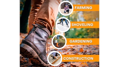 Cepillo raspador para botas sobre fondo blanco.