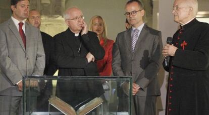 Presentación de la exposición del 'Códice Calixtino' en el pazo de Xelmirez