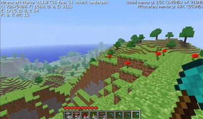 Una escena de <i>Minecraft.</i>