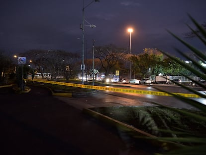 El sitio donde fue asesinado César Suárez, en el norte de Guayaquil (Ecuador), el 17 de enero.