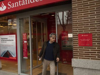 Una oficina de Banco Santander.