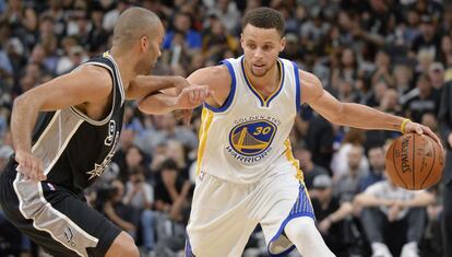 Tony Parker y Stephen Curry.