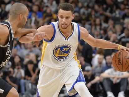 Tony Parker y Stephen Curry.