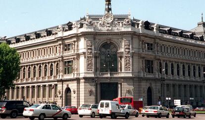 Imagen de sede central del Banco de España, en la plaza de Cibeles. 