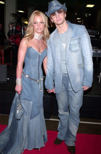 Britney Spears y Justin Timberlake en los American Music Awards.