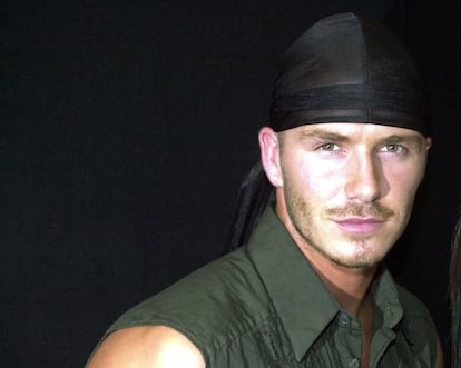 David Beckham, at a London festival called Party in the Park, in 2000.