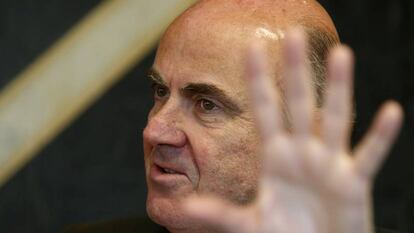 Luis de Guindos, ministro de Economía, en la entrevista con Cinco Días.