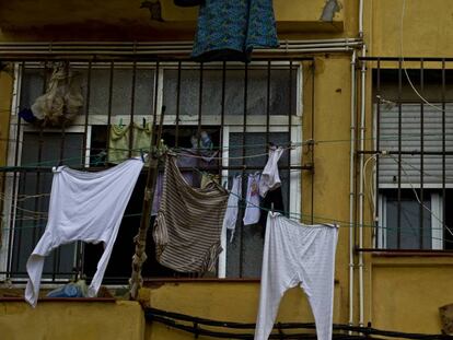 Vivienda en el barrio del Príncipe Alfonso, en Ceuta, considerada una de las más pobres de España.