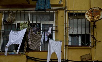 Vivienda en el barrio del Príncipe Alfonso, en Ceuta, considerada una de las más pobres de España.
