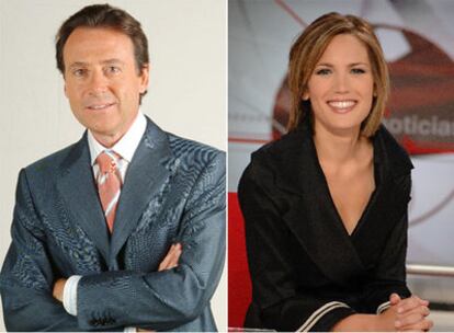 Matías Prats (Antena 3) y Silvia Intxaurrondo (Cuatro).
