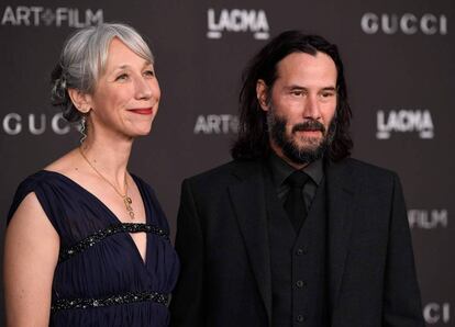 Alexandra Grant y Keanu Reeves.