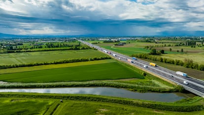 Carretera gestionada por Abertis en la localidad de Grisignano di Zocco (Italia). /ABERTIS