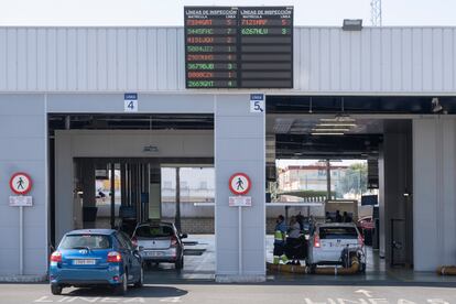 Estación de Inspección Técnica de Vehículos de Gelves en Sevilla, este viernes.