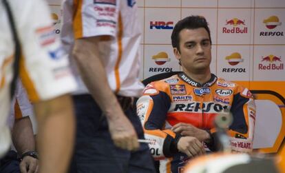 Pedrosa, durante el Gran Premio de Qatar.