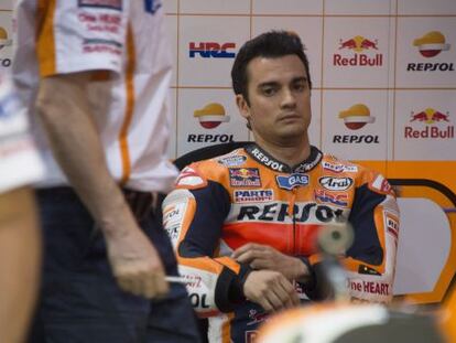 Pedrosa, durante el Gran Premio de Qatar.