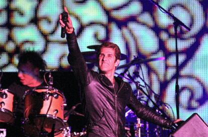Perry Farrell, cantante de Jane's Addiction, durante su actuación en Rock in Rio.