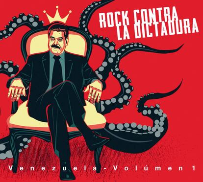 Portada del disco 'Rock contra la dictadura'.