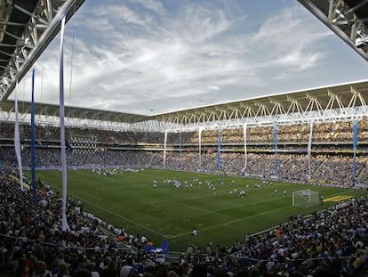 Panorámica del estadio Cornella-El Prat del equipo de fútbol del Espanyol.