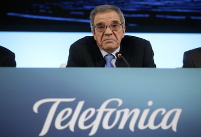 El presidente de Telefónica, Cesar Alierta 