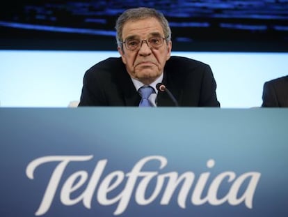 O presidente de Telefónica na Espanha, Cesar Alierta.