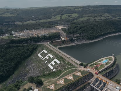 La hidroeléctrica de la Angostura en el Estado de Chiapas, operada por la Comisión Federal de Electricidad.