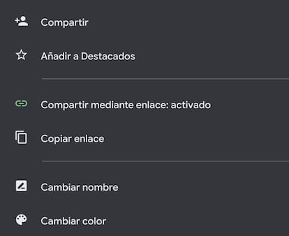 Compartir archivos en Drive