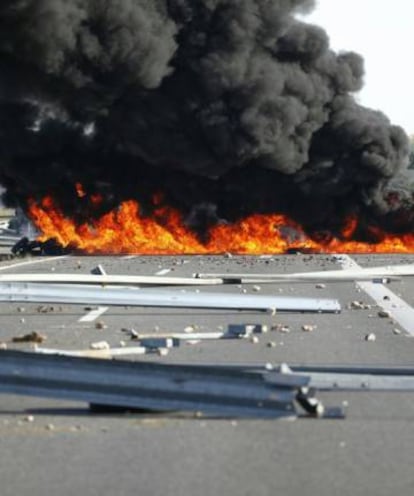 Incidentes de los CDR en L'Ampolla, el 21-D.