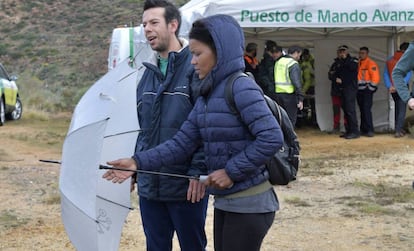 Angel Cruz and Ana Julia Quezada during the search for Gabriel.