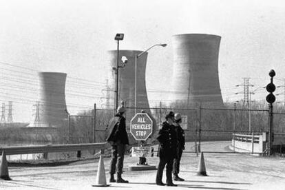 Central nuclear de Edison, en Three Mile Island (EE UU), después de su cierre por una fuga de radiación en 1979.