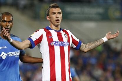 Mandzukic, en el partido contra el Getafe el pasado domingo.