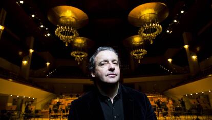 Juan José Mena, director de orquesta, en el Auditorio Nacional en 2015.