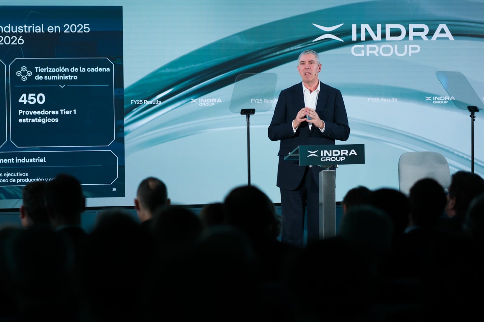 Indra recibe la salida de Escribano y la llegada de Simón con nuevas caídas en Bolsa 