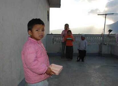 Niños en un orfanato de Katmandú.