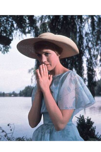 Julie Andrews en la conocidísima Sonrisas y lágrimas.