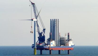 Un parque eólico 'offshore' de Iberdrola.