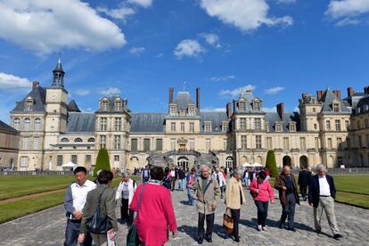 Asistentes al festival de Historia del Arte de Fontainebleau.