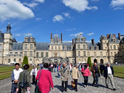 Asistentes al festival de Historia del Arte de Fontainebleau.