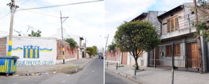 La calle de Rosario en la que se crió Messi y su casa.