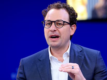 Dario Amodei fundador de Anthropic en en Davos, Suiza
