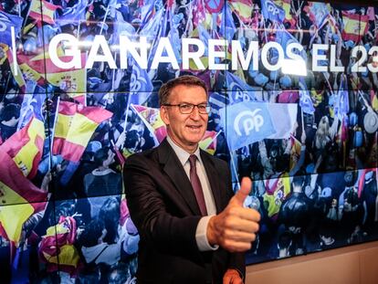 Alberto Núñez Feijóo, en la Junta Ejecutiva Nacional del PP, el martes en Madrid.